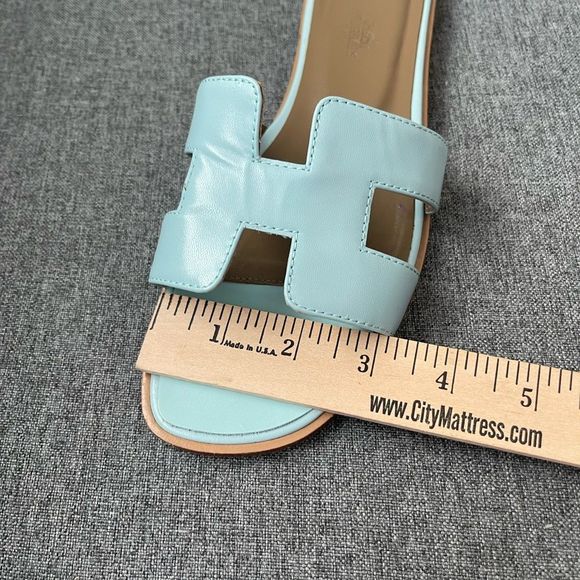 Hermes Oran Rare Baby Blue Sandals size 40 - Picture 16 of 16